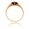 14KT Yellow Gold Diamond Ring with a Scalloped Setting Default Title