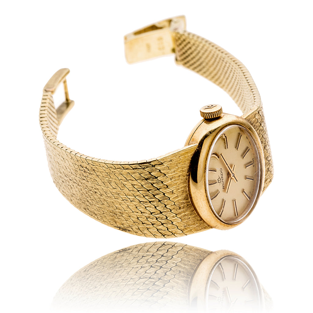 Lady's 14KT Yellow Gold MOVADO Swiss Made Dress Watch Default Title