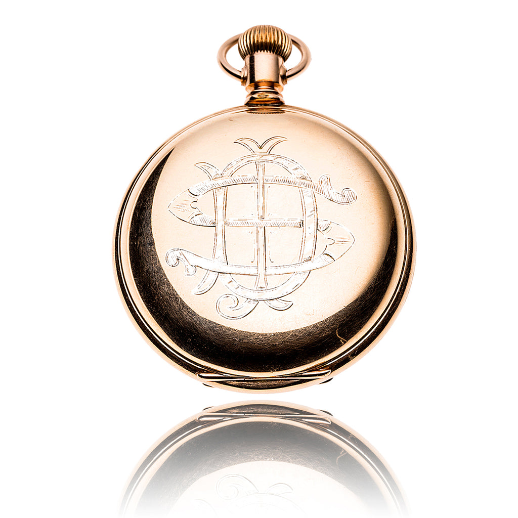 Gentleman's 14KT Yellow Gold ELGIN NATL. WATCH CO. Hunter's Case Pocket Watch Default Title