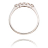 Lady's Platinum .10 Carat 5-Across Diamond Band Style Ring Default Title