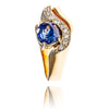 14K 3.90 Ct Blue Sapphire & Diamond Ring Default Title