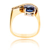 14K 3.90 Ct Blue Sapphire & Diamond Ring Default Title