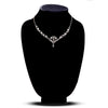 18KT White Gold Vintage Designed Necklace, Set with Synthetic Spinels Default Title