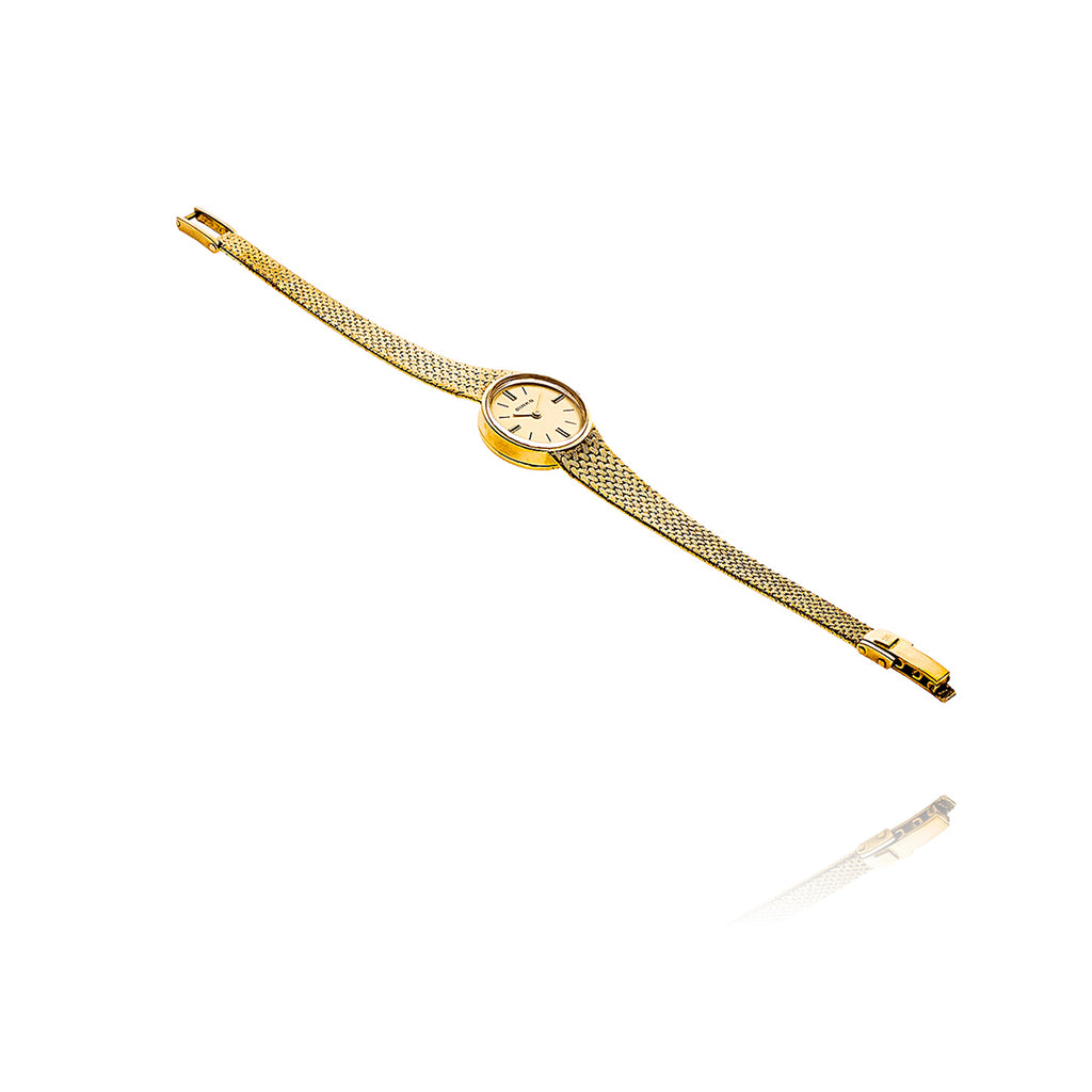 14KT Yellow Gold BIRKS Dress Watch with Round Shaped Champagne Coloured Dial Default Title