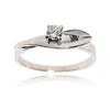 14KT White Gold .14 Carat Diamond Solitaire Ring Default Title