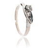 14KT White Gold .14 Carat Diamond Solitaire Ring Default Title