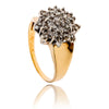 14KT Yellow and White Gold .75 Carat Diamond Cluster Ring Default Title