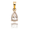 14K Yellow & White Gold .60 Carat Pear Shaped Diamond Pendant Default Title