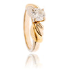 14K White & Yellow Gold .60 Carat Solitaire Diamond Engagement Ring Default Title