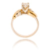 14K White & Yellow Gold .60 Carat Solitaire Diamond Engagement Ring Default Title