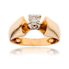 10-14KT Yellow and White Gold .23 Carat Diamond Solitaire Engagement Ring Default Title