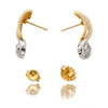 14kt Yellow and White Gold .16ctw Diamond Drop Earrings Default Title