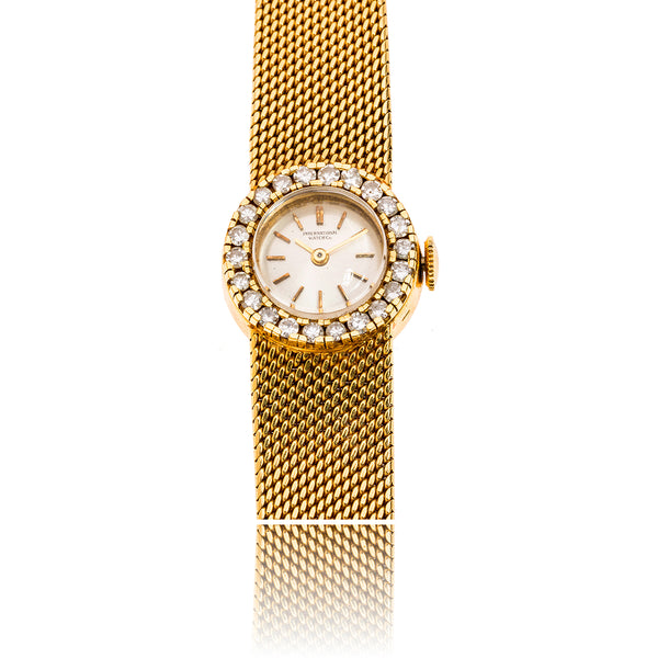 Lady's 18KT Yellow Gold INTERNAIONAL WATCH COMPANY Swiss Made Wrist Watch Default Title