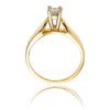 14KT Yellow and White Gold 4-Prong .27 Carat Diamond Solitaire Ring Default Title