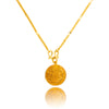 22K Yellow Gold 17" Chain & Charm Pendant Default Title