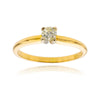 14KT Yellow and White Gold 4-Prong .25 Carat Diamond Solitaire Ring Default Title