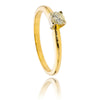 14KT Yellow and White Gold 4-Prong .25 Carat Diamond Solitaire Ring Default Title