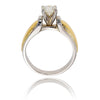 Two-Tone Diamond Engagement Ring with .68 Carat solitaire Default Title