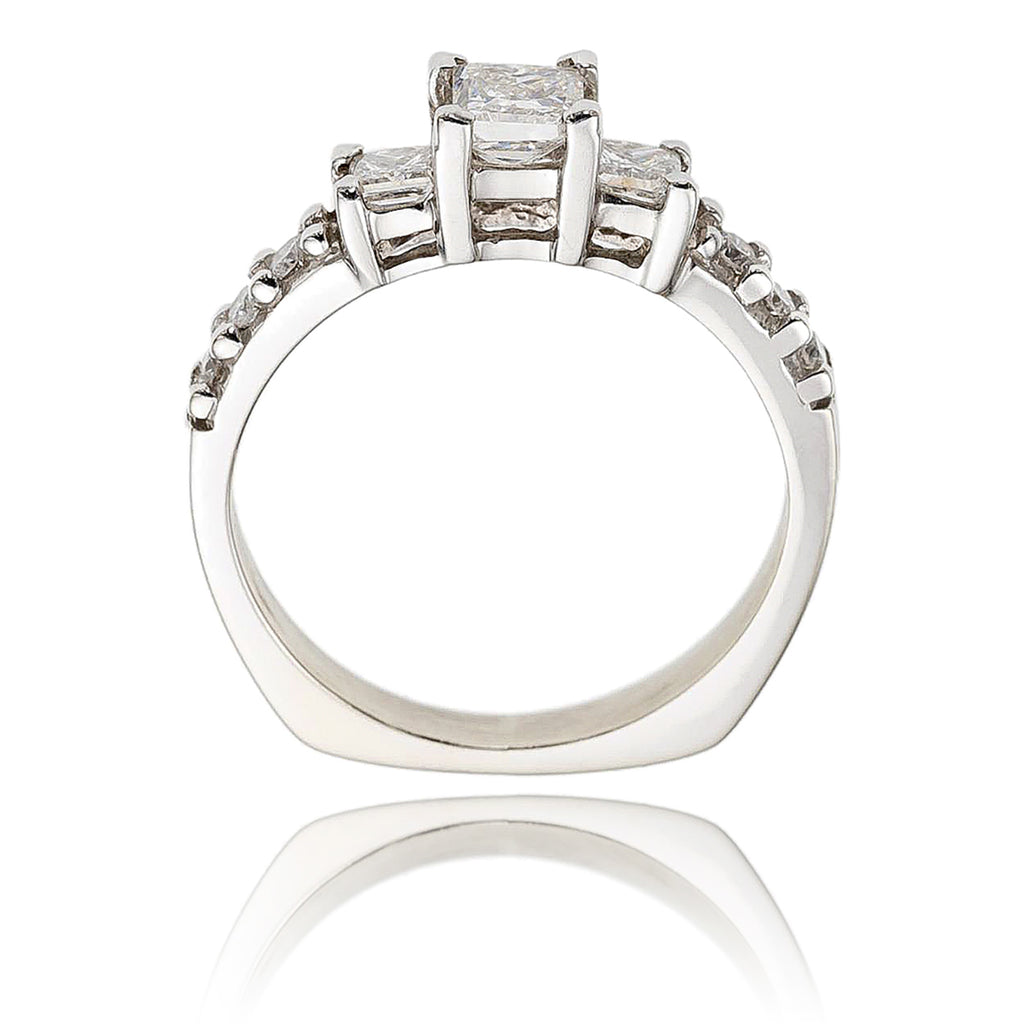 Princess Cut Diamond Engagement Ring Default Title