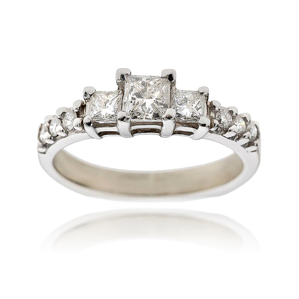 Princess Cut Diamond Engagement Ring Default Title