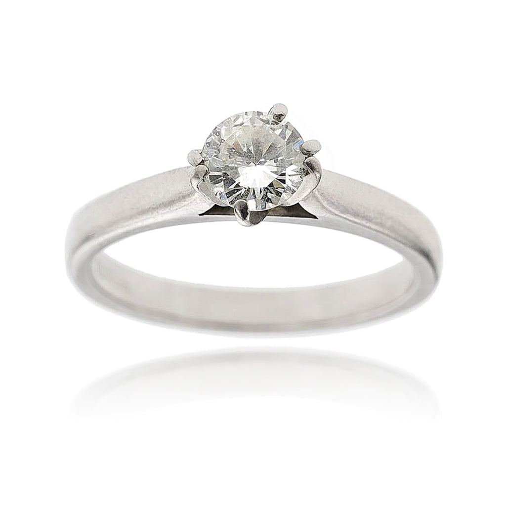 Platinum .70 Carat Diamond Solitaire Engagement Ring Default Title