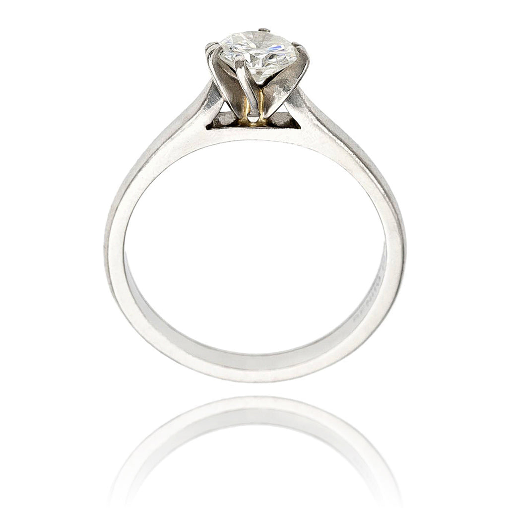 Platinum .70 Carat Diamond Solitaire Engagement Ring Default Title