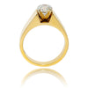 Bold 14K Yellow & White Gold 1.00 Carat Diamond Solitaire Engagement Ring Default Title