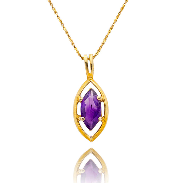 10K Marquise Shaped Amethyst Default Title