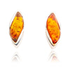 .925 Marquise Shape Amber Earrings Default Title