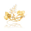 14K Yellow Gold Grape Pearl Brooch Default Title