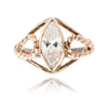 .925 & 9K Yellow Gold Marquise Cz Ring Default Title