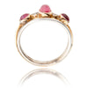 .925 & 9K Yellow Gold Cab P. Sapphire Ring Default Title