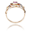 .925 & 9K Yellow Gold Square Amethyst Ring Default Title