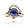 .925 & 9K Yellow Gold Rnd Star Sapphire Ring Default Title