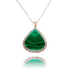 .925 PEarringshape Malachite Pendant Default Title