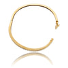 14KT Yellow Gold Bezel-Set Diamond Bangle Bracelet Default Title