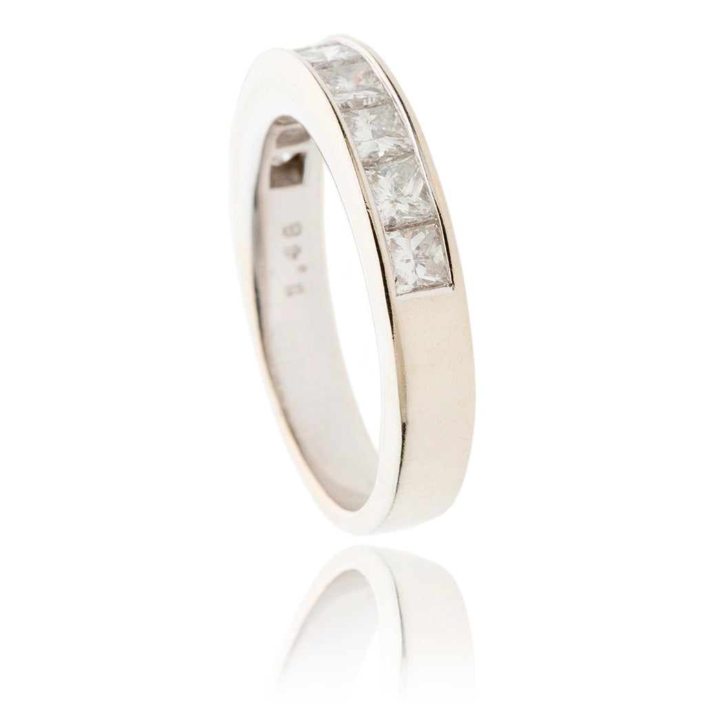 Channel Set Princess Cut Diamond Band Default Title