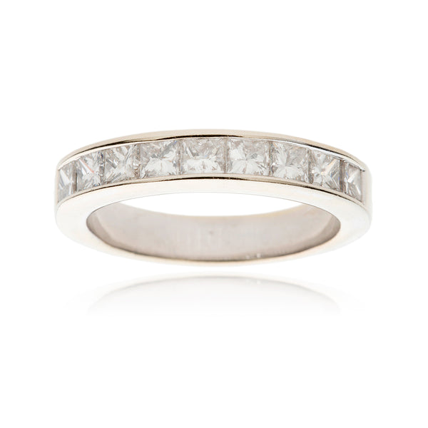 Channel Set Princess Cut Diamond Band Default Title