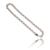 14K White Gold Rolo Link Bracelet Default Title