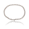 14K White Gold Rolo Link Bracelet Default Title