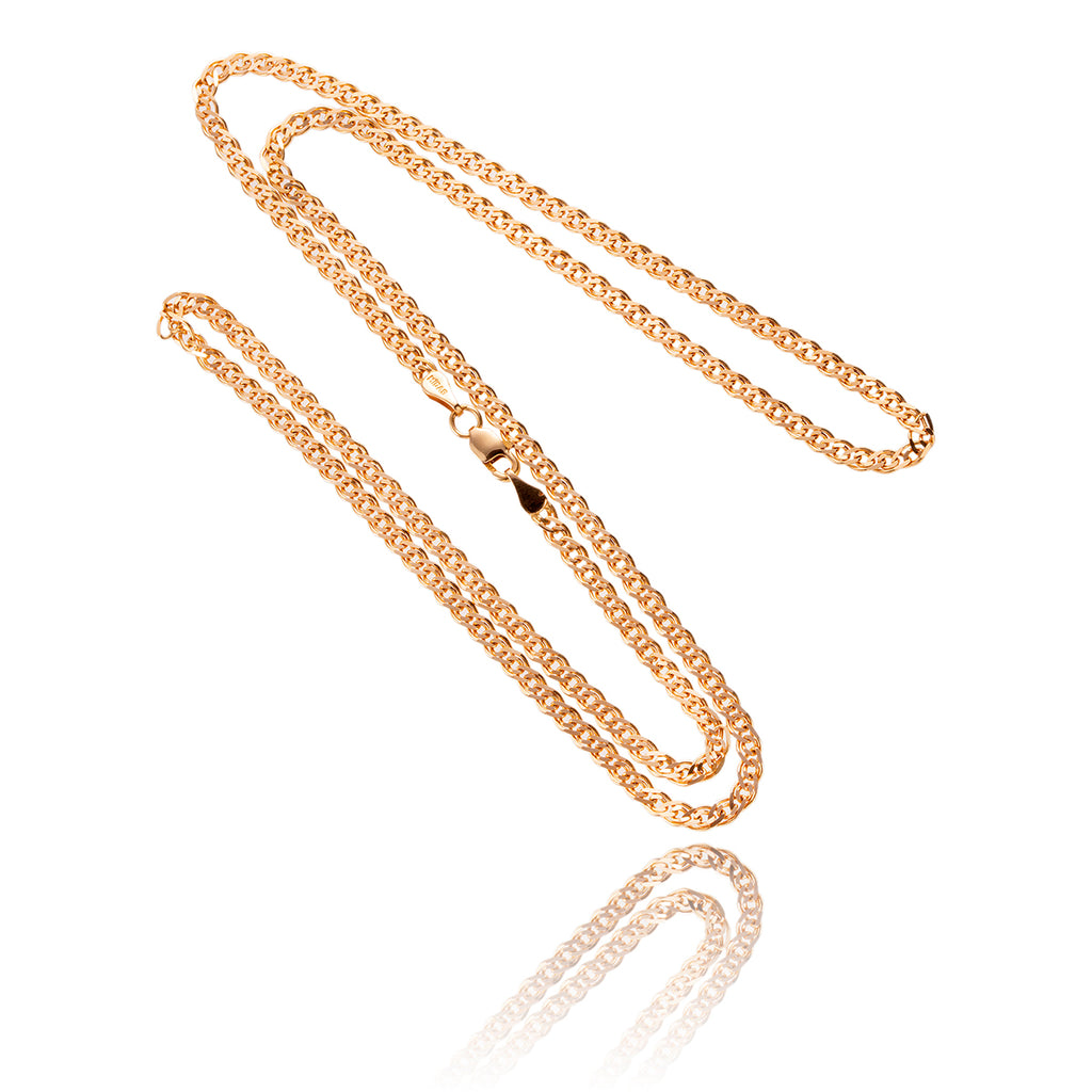 14K Rose Gold 23" Fancy Chain Default Title