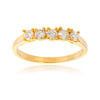 14K Yellow Gold 5-Stone Across Diamond Ring Default Title