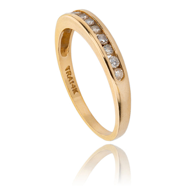 14K Yellow Gold Diamond Eternal Band Default Title