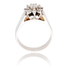 14K White Gold .64ctw Diamond Cluster Ring Default Title