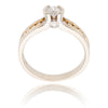 14K White & Yellow Gold .30ct Diamond Ring With Shoulder Stones, .50ctw Default Title