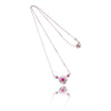 18K White Gold Ruby & Diamond Heart Necklace Default Title