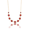 14K Yellow Gold Briolette Garnet Necklace Default Title