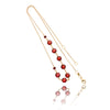 14K Yellow Gold Briolette Garnet Necklace Default Title