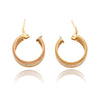 14K Tri-Colour Hoop Earrings Default Title