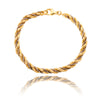 14K Yellow Gold Rope Bracelet & With Box Chain Wrap Default Title